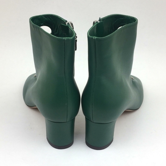 VALENTINO Eyelet Leather ankle bootie sz 6 - Picture 6 of 14